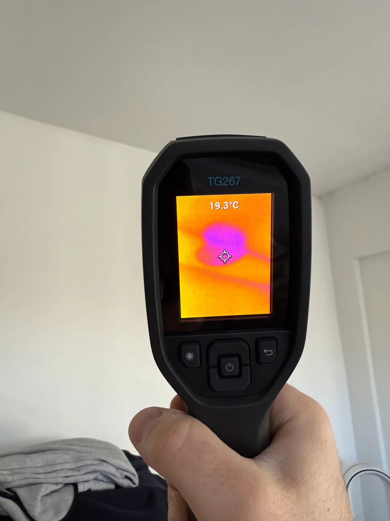 Thermal imaging used during a termite inspection