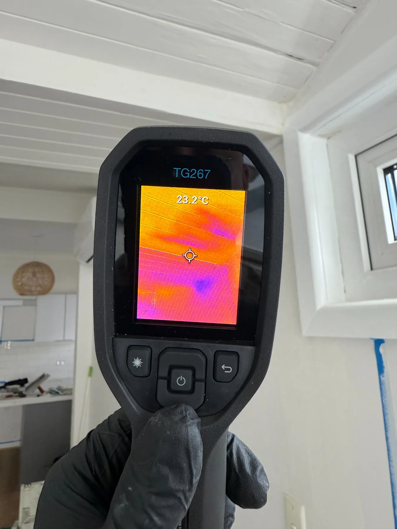 Thermal inspection detail during a Sydney termite assessment